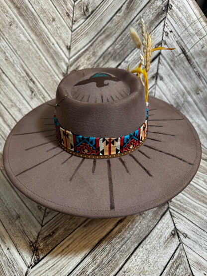Aztec Boho Inspired Felt Custom Hat