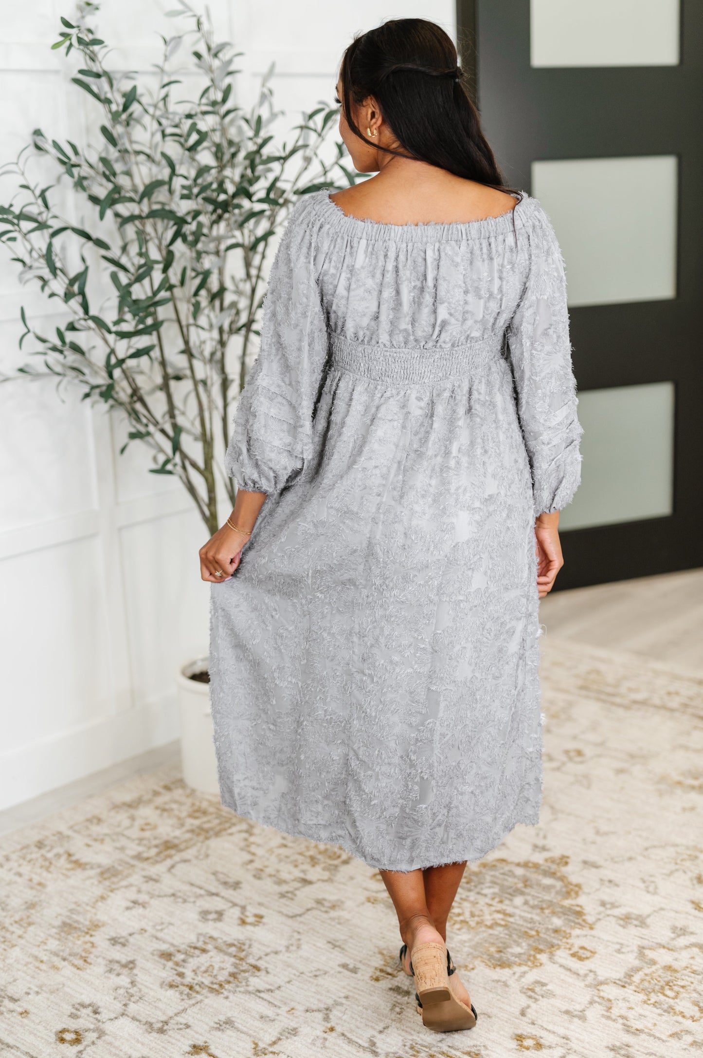 All Is Well Dress In Opal Gray