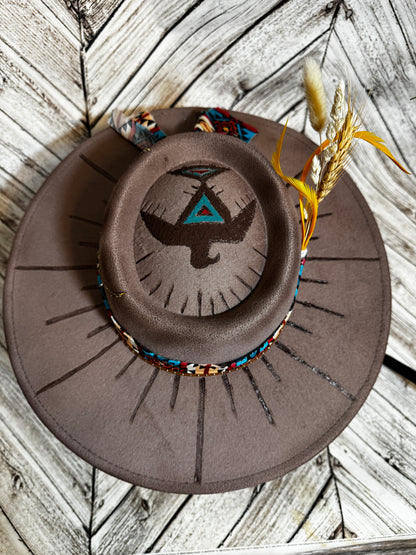 Aztec Boho Inspired Felt Custom Hat