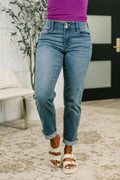 Becky Mid Rise Cool Denim Boyfriend Jean