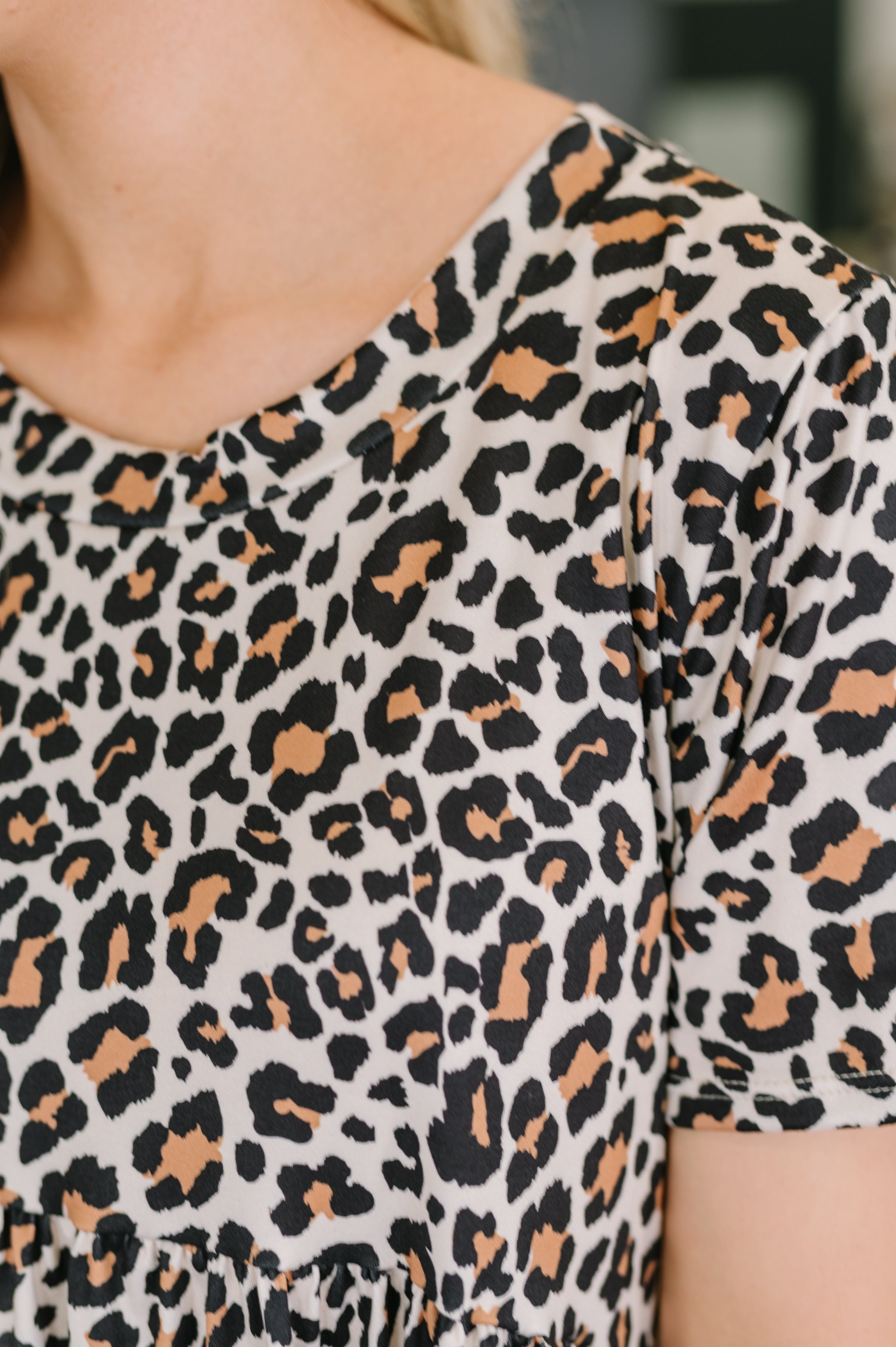 Better Stuff To Do Leopard Print Smock Dress