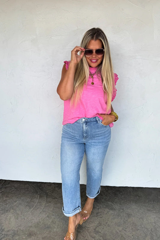 PREORDER: Alexie Straight Leg Cropped Jeans