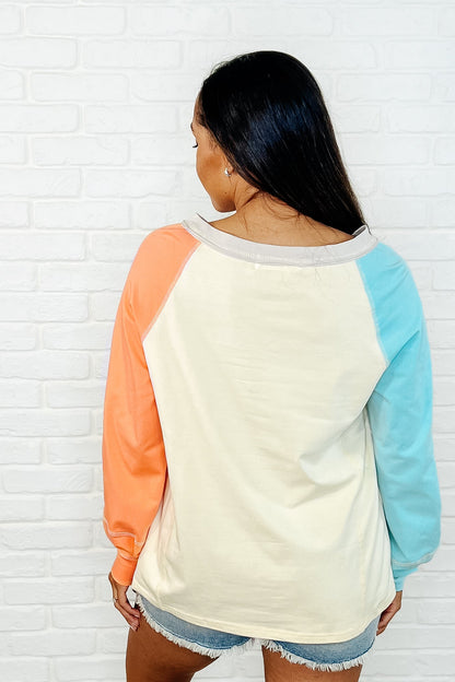 Color Me Confused Color Block Top
