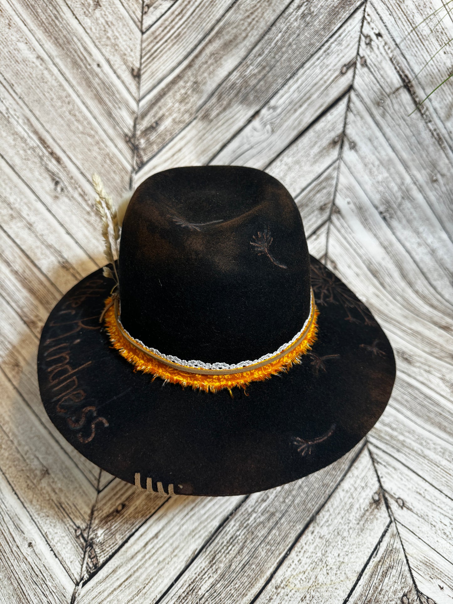Scatter Kindness Custom Felt Hat