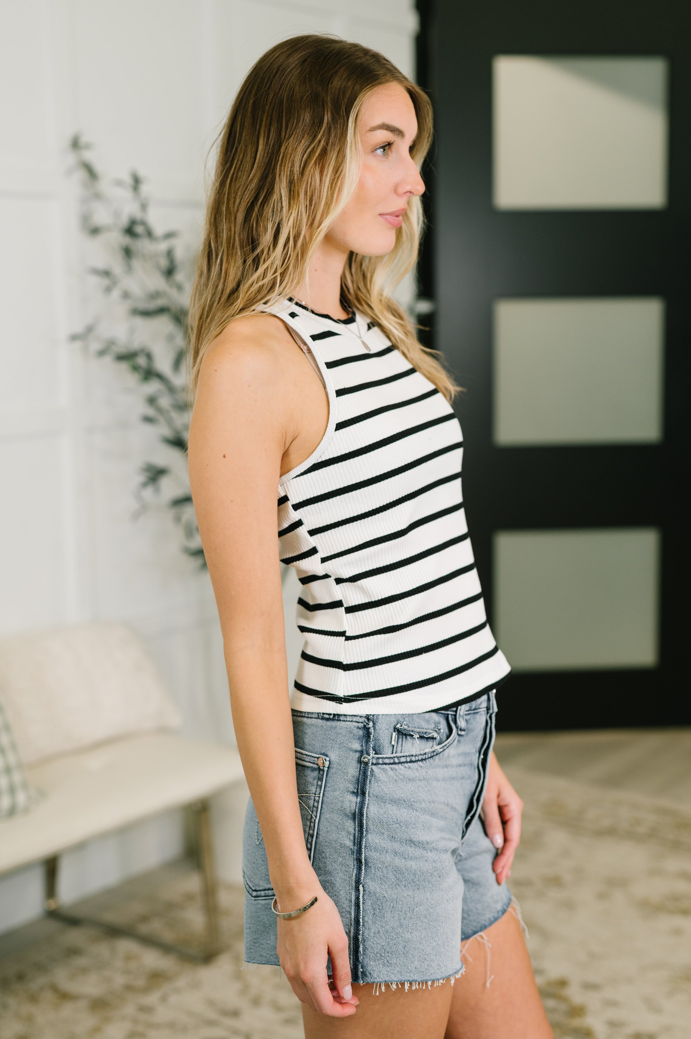 Start to Finished Ribbed Halter Tank
