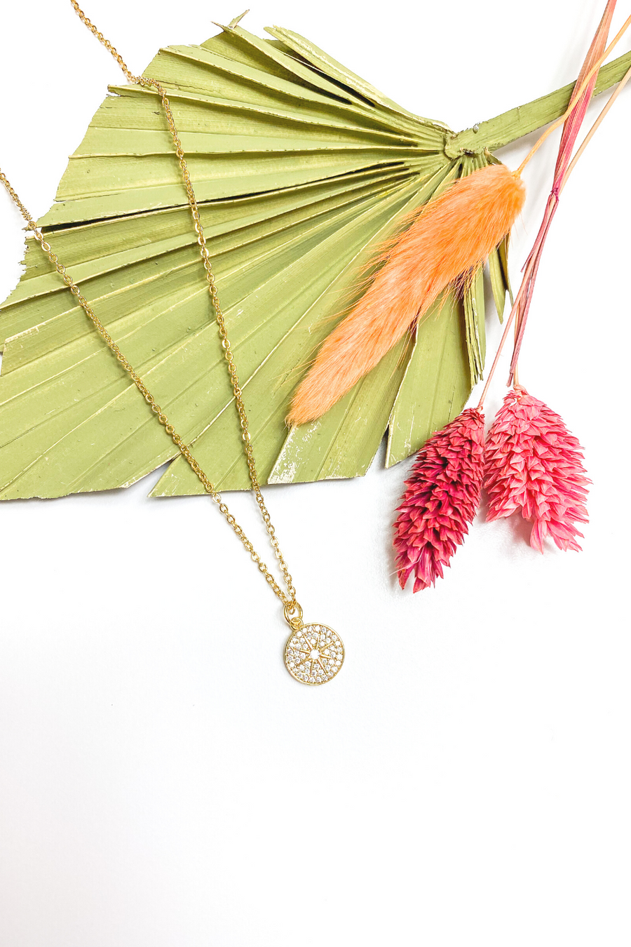 Compass CZ Necklace