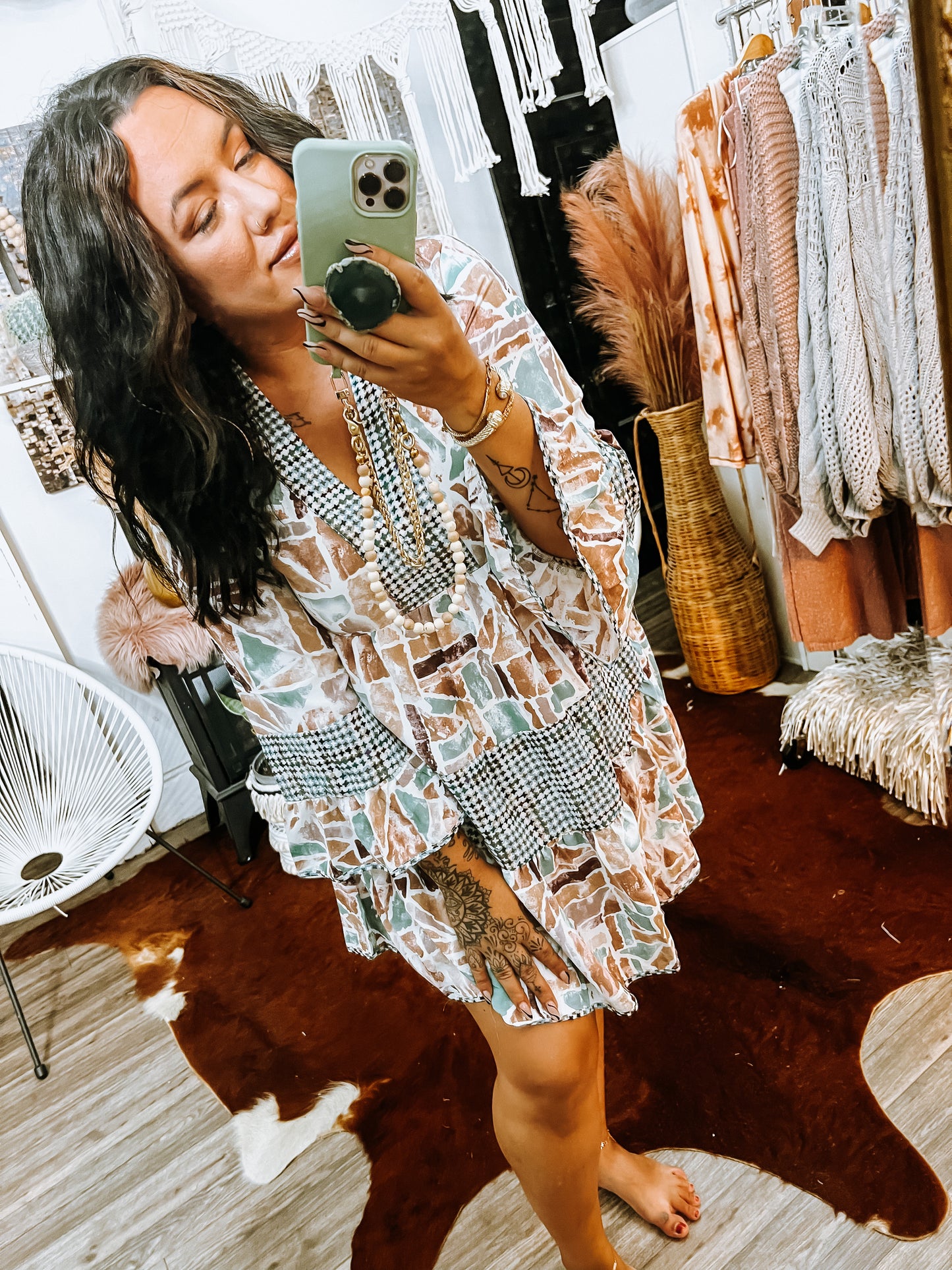Forest Lavender House Dress