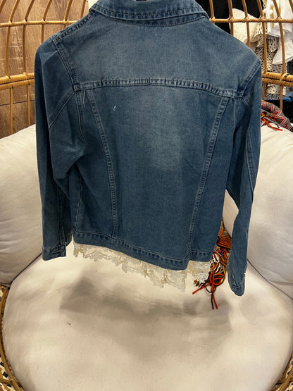Lace Out Denim Jacket