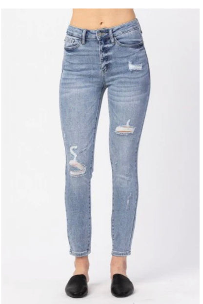 Judy Blue Hi-Waist Destroy Skinny #82330