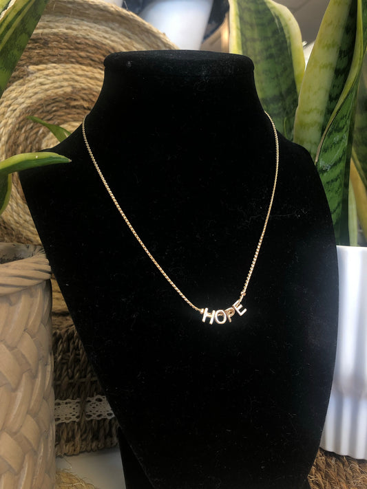 Hope Gold Necklace